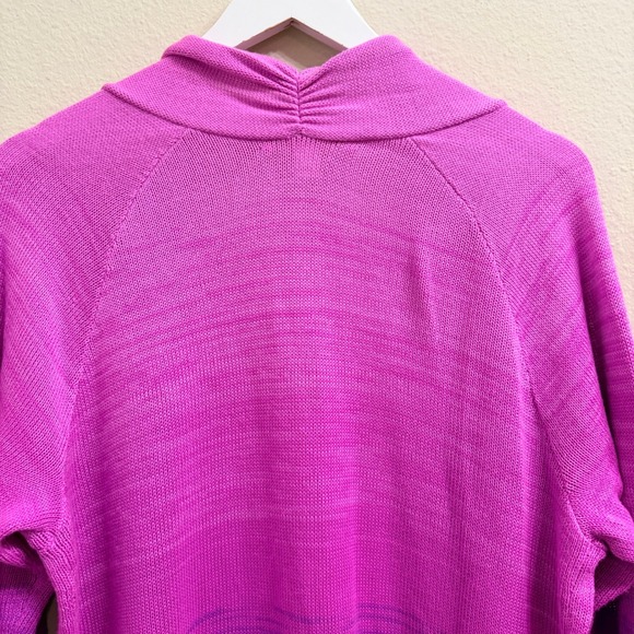 Lilly Pulitzer Tatum Cardigan Marbled Ombre Orchid Oasis Purple Pink Size XXL - Picture 4 of 12